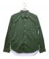 COMME des GARCONS HOMME（コムデギャルソン オム）の古着「前後切替ドットシャツ」｜グリーン×ブルー