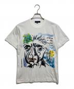COMME des GARCONSコムデギャルソン）の古着「アートプリントTシャツ」｜ホワイト