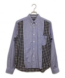 COMME des GARCONS HOMME（コムデギャルソン オム）の古着「切替チェックシャツ」｜ブルー