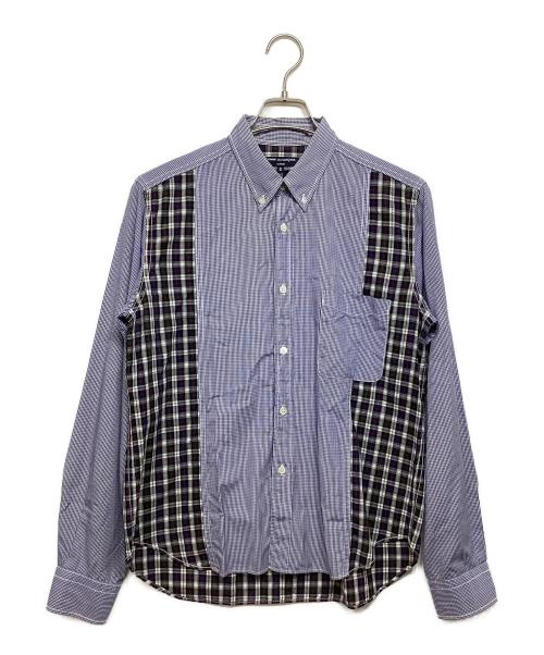 COMME des GARCONS HOMME（コムデギャルソン オム）COMME des GARCONS HOMME (コムデギャルソン オム) 切替チェックシャツ ブルー サイズ:Sの古着・服飾アイテム