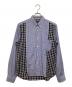 COMME des GARCONS HOMME（コムデギャルソン オム）の古着「切替チェックシャツ」｜ブルー