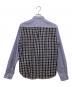 COMME des GARCONS HOMME (コムデギャルソン オム) 切替チェックシャツ ブルー サイズ:S：8000円