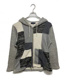 COMME des GARCONS HOMME（コムデギャルソン オム）の古着「パッチワークジップパーカー」｜グレー
