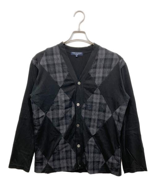 COMME des GARCONS HOMME（コムデギャルソン オム）COMME des GARCONS HOMME (コムデギャルソン オム) パッチワークカーディガン ブラック サイズ:Sの古着・服飾アイテム