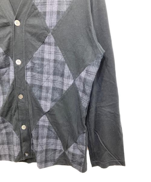 COMME des GARCONS HOMME（コムデギャルソン オム）COMME des GARCONS HOMME (コムデギャルソン オム) パッチワークカーディガン ブラック サイズ:Sの古着・服飾アイテム