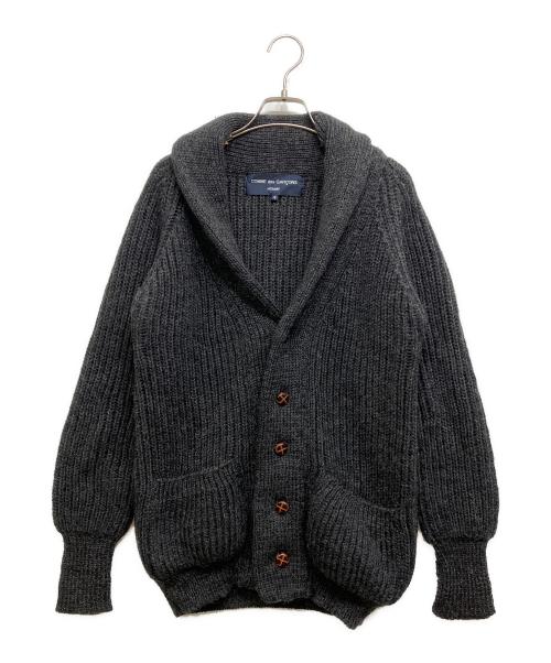 COMME des GARCONS HOMME（コムデギャルソン オム）COMME des GARCONS HOMME (コムデギャルソン オム) ショールカラーカーディガン ブラック サイズ:Ｓの古着・服飾アイテム