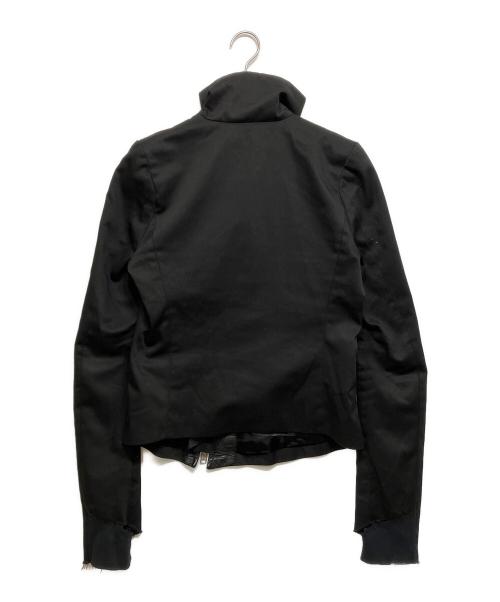 EKAM（エカム）EKAM (エカム) レザー切替ハイネックジャケット ブラック サイズ:Lの古着・服飾アイテム