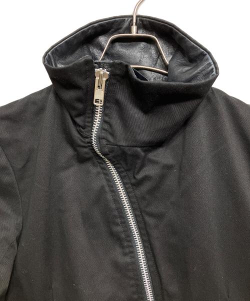EKAM（エカム）EKAM (エカム) レザー切替ハイネックジャケット ブラック サイズ:Lの古着・服飾アイテム