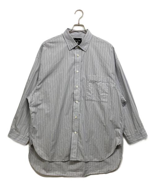 MAISON SPECIAL（メゾンスペシャル）MAISON SPECIAL (メゾンスペシャル) 120/2 Suvin Cotton Typewriter Prime-Over Shirt Coat スカイブルー サイズ:1の古着・服飾アイテム