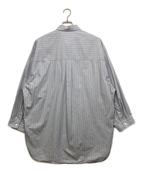 MAISON SPECIAL（メゾンスペシャル）MAISON SPECIAL (メゾンスペシャル) 120/2 Suvin Cotton Typewriter Prime-Over Shirt Coat スカイブルー サイズ:1の古着・服飾アイテム