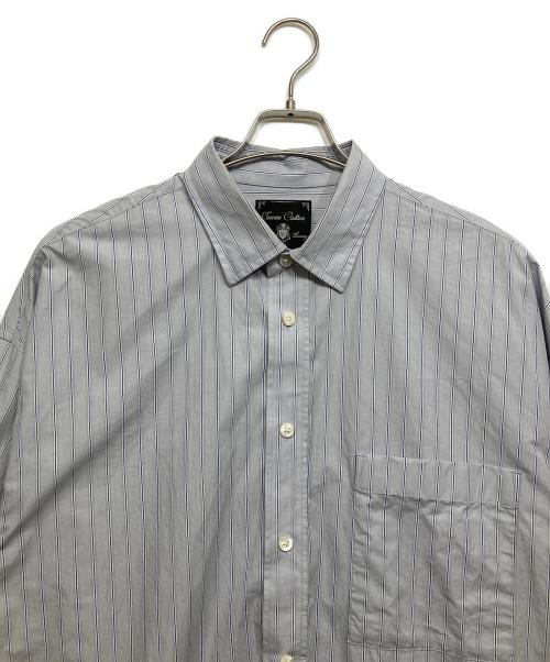 MAISON SPECIAL（メゾンスペシャル）MAISON SPECIAL (メゾンスペシャル) 120/2 Suvin Cotton Typewriter Prime-Over Shirt Coat スカイブルー サイズ:1の古着・服飾アイテム