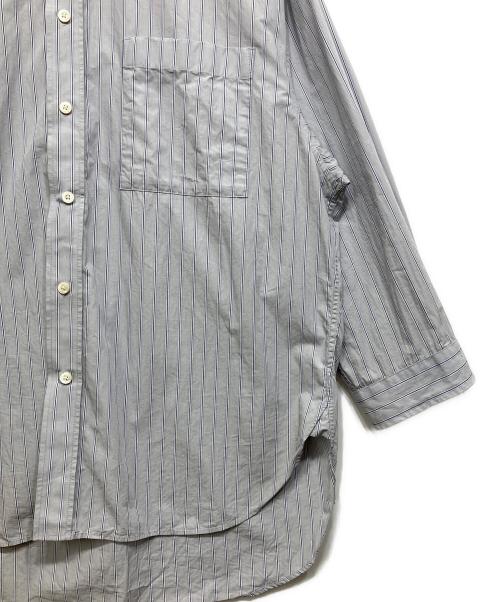 MAISON SPECIAL（メゾンスペシャル）MAISON SPECIAL (メゾンスペシャル) 120/2 Suvin Cotton Typewriter Prime-Over Shirt Coat スカイブルー サイズ:1の古着・服飾アイテム