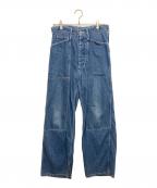 URUウル）の古着「DOUBLE KNEE PANTS TYPE C」｜インディゴ
