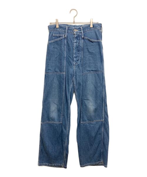 URU（ウル）URU (ウル) DOUBLE KNEE PANTS TYPE C インディゴ サイズ:1の古着・服飾アイテム