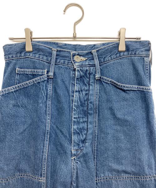 URU（ウル）URU (ウル) DOUBLE KNEE PANTS TYPE C インディゴ サイズ:1の古着・服飾アイテム