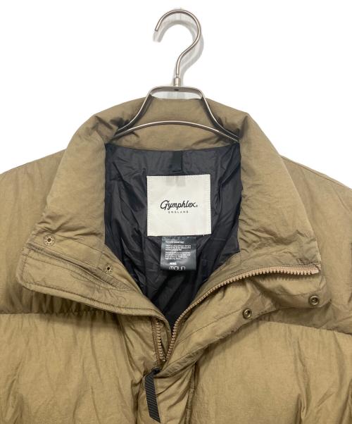 Gymphlex（ジムフレックス）Gymphlex (ジムフレックス) ホワイトグースダウン スタンドカラージャケット ベージュ サイズ:Mの古着・服飾アイテム