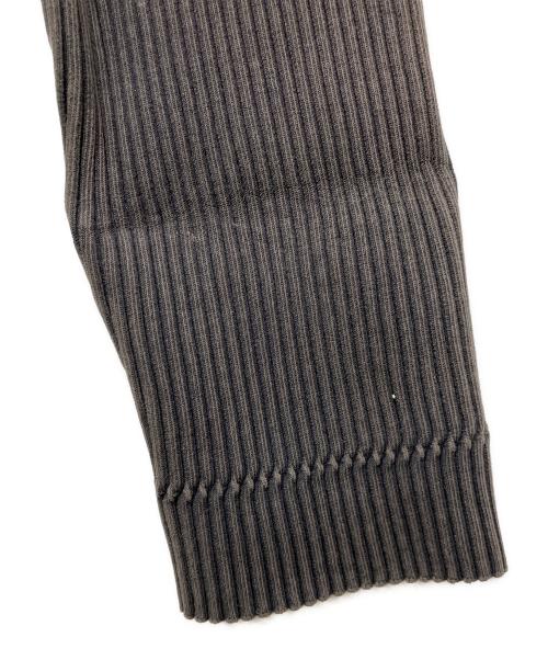 DIESEL（ディーゼル）DIESEL (ディーゼル) オーバルDジップ ヴィンテージウォッシュリブニット グレー サイズ:ＸＬの古着・服飾アイテム