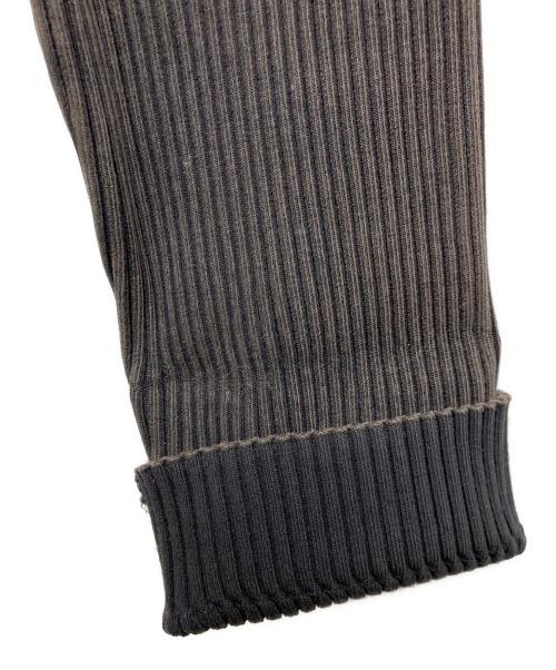 DIESEL（ディーゼル）DIESEL (ディーゼル) オーバルDジップ ヴィンテージウォッシュリブニット グレー サイズ:ＸＬの古着・服飾アイテム