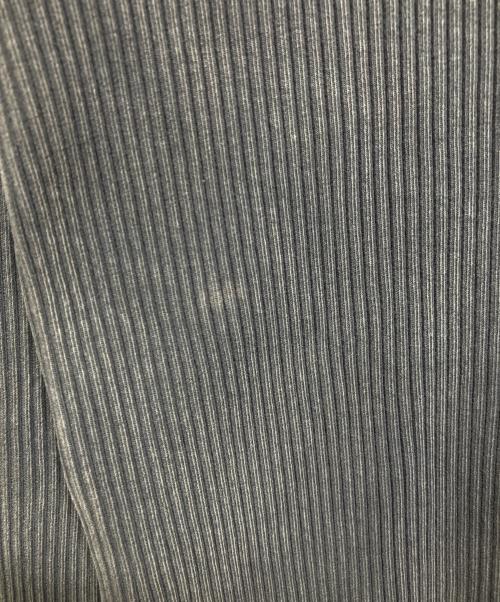 DIESEL（ディーゼル）DIESEL (ディーゼル) オーバルDジップ ヴィンテージウォッシュリブニット グレー サイズ:ＸＬの古着・服飾アイテム