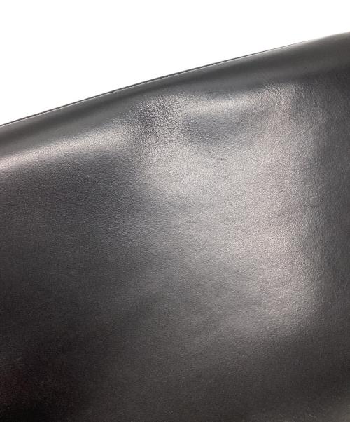 YOHJI YAMAMOTO（ヨウジヤマモト）YOHJI YAMAMOTO (ヨウジヤマモト) カウレザー チェーンハンドバッグ ブラックの古着・服飾アイテム