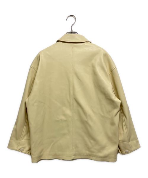 MACPHEE（マカフィー）MACPHEE (マカフィー) レザーライク カバーオール ベージュ サイズ:36の古着・服飾アイテム