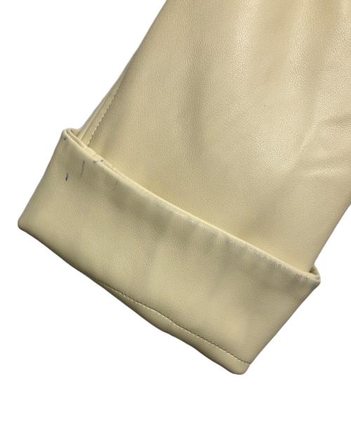 MACPHEE（マカフィー）MACPHEE (マカフィー) レザーライク カバーオール ベージュ サイズ:36の古着・服飾アイテム