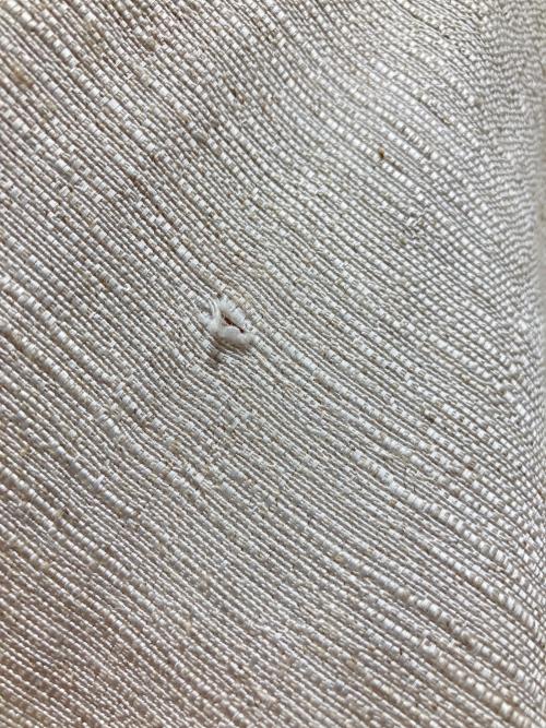 GALERIE VIE（ギャルリーヴィー）GALERIE VIE (ギャルリーヴィー) スムースリネン オープンカラージャンプスーツ ベージュ サイズ:Fの古着・服飾アイテム