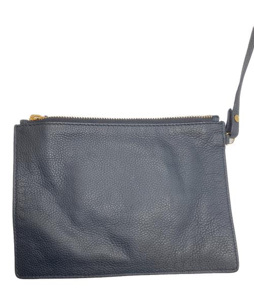 ANYA HINDMARCH（アニヤ・ハインドマーチ）ANYA HINDMARCH (アニヤ・ハインドマーチ) Build a Bag レザーショルダーバッグ ネイビーの古着・服飾アイテム