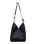 ANYA HINDMARCH (アニヤ・ハインドマーチ) Build a Bag レザーショルダーバッグ ネイビー：15000円