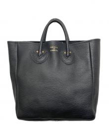 YOUNG & OLSEN The DRYGOODS STORE（ヤングアンドオルセン ザ ドライグッズストア）の古着「EMBOSSED LEATHER TOTE M」｜ブラック