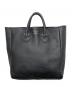 YOUNG & OLSEN The DRYGOODS STORE（ヤングアンドオルセン ザ ドライグッズストア）の古着「EMBOSSED LEATHER TOTE M」｜ブラック