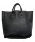 YOUNG & OLSEN The DRYGOODS STORE (ヤングアンドオルセン ザ ドライグッズストア) EMBOSSED LEATHER TOTE M ブラック：15000円
