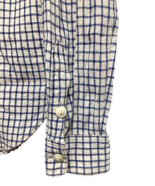 O.J.TAILORING & Co（オー・ジェイ・テイラリング・アンド・カンパニー）O.J.TAILORING & Co (オー・ジェイ・テイラリング・アンド・カンパニー) チェックシャツ ホワイト×ブルー サイズ:14/1/2の古着・服飾アイテム