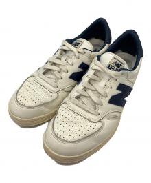 NEW BALANCE×Aime Leon Dore（ニューバランス×エメ レオン ドレ）の古着「T500 ローカットスニーカー」｜ホワイト×ネイビー