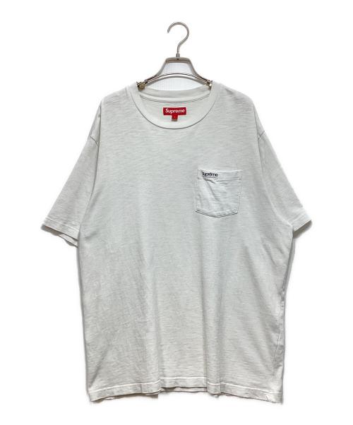 SUPREME（シュプリーム）SUPREME (シュプリーム) ポケットTシャツ ホワイト サイズ:Lの古着・服飾アイテム