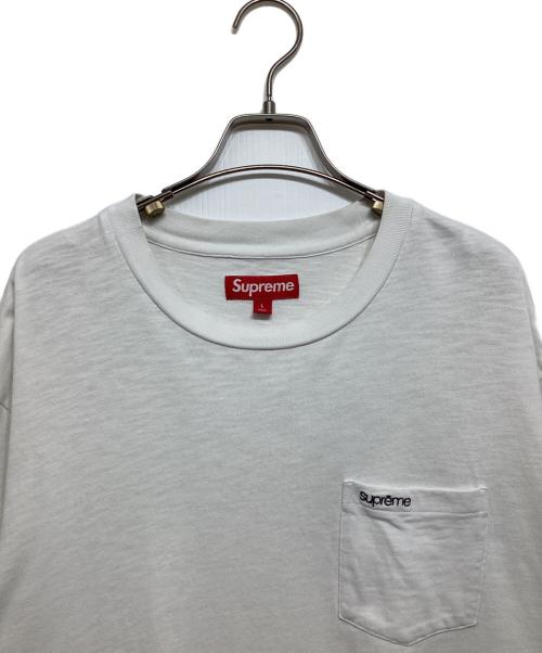 SUPREME（シュプリーム）SUPREME (シュプリーム) ポケットTシャツ ホワイト サイズ:Lの古着・服飾アイテム