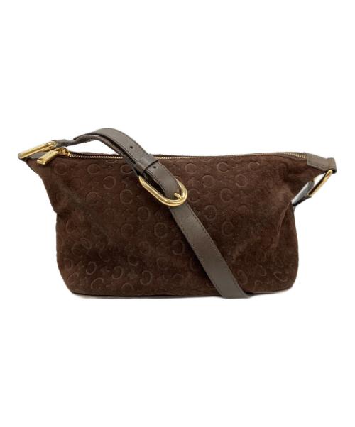 CELINE（セリーヌ）CELINE (セリーヌ) Cブラゾン ワンショルダーバッグ ブラウンの古着・服飾アイテム