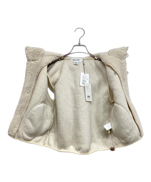 Gymphlex（ジムフレックス）Gymphlex (ジムフレックス) BOA HOODED SHORT VEST / ボアフーデッド ショートベスト ホワイト サイズ:14 未使用品の古着・服飾アイテム