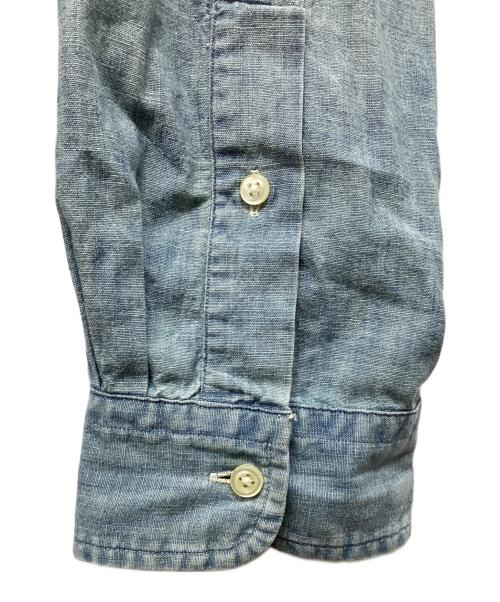 RALPH LAUREN（ラルフローレン）RALPH LAUREN (ラルフローレン) スモールポニー刺繍シャンブレーシャツ ブルー サイズ:XLの古着・服飾アイテム