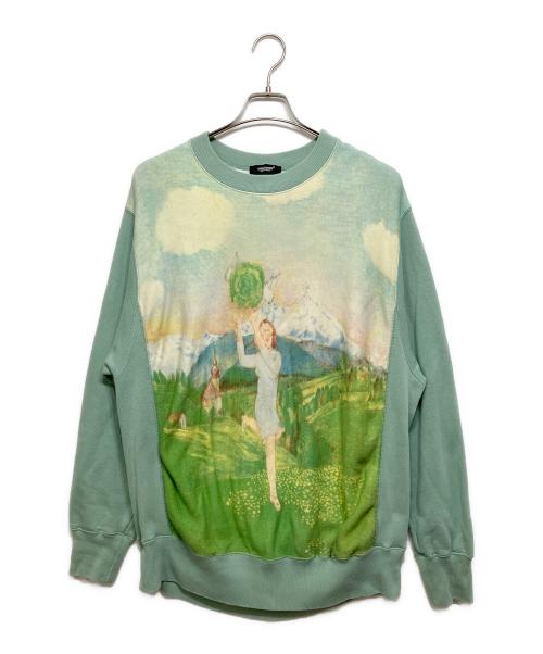 UNDERCOVER（アンダーカバー）UNDERCOVER (アンダーカバー) FAUST グラフィックスウェット グリーン サイズ:2の古着・服飾アイテム