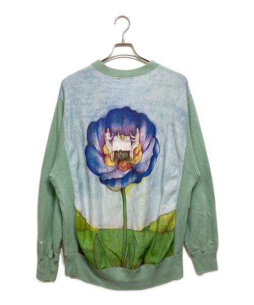 UNDERCOVER（アンダーカバー）UNDERCOVER (アンダーカバー) FAUST グラフィックスウェット グリーン サイズ:2の古着・服飾アイテム