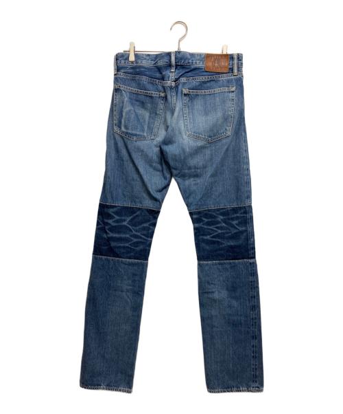 Hysteric Glamour（ヒステリックグラマー）Hysteric Glamour (ヒステリックグラマー) HRK加工 スタッズ デニムパンツ インディゴ サイズ:32inchの古着・服飾アイテム