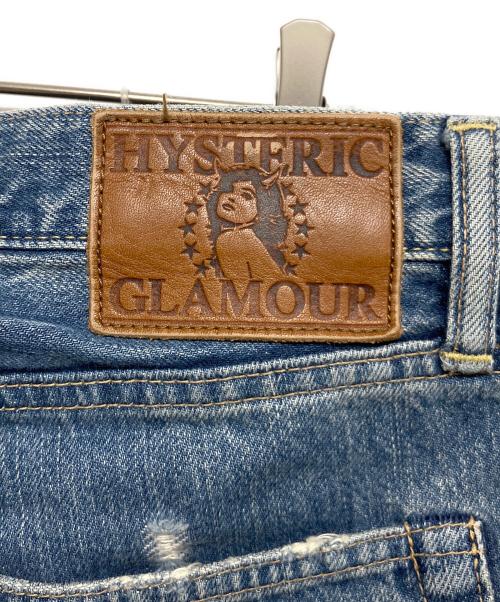 Hysteric Glamour（ヒステリックグラマー）Hysteric Glamour (ヒステリックグラマー) NOBU REMAKE 加工 スタッズデニムパンツ ブルー サイズ:SIZE W32の古着・服飾アイテム