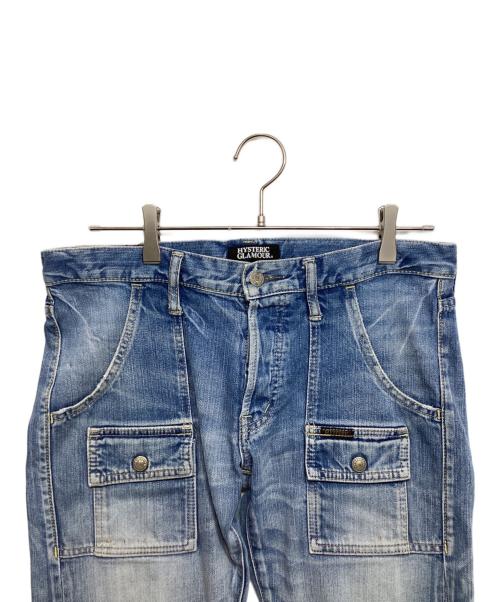Hysteric Glamour（ヒステリックグラマー）Hysteric Glamour (ヒステリックグラマー) ブッシュデニムパンツ ブルー サイズ:32inchの古着・服飾アイテム