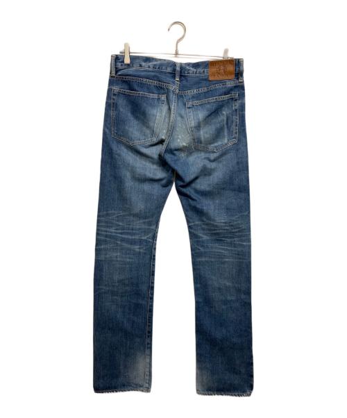 Hysteric Glamour（ヒステリックグラマー）Hysteric Glamour (ヒステリックグラマー) RSM加工 スタッズ デニムストレートパンツ インディゴ サイズ:32inchの古着・服飾アイテム