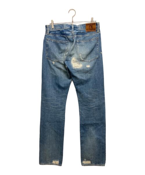Hysteric Glamour（ヒステリックグラマー）Hysteric Glamour (ヒステリックグラマー) SP加工WR スタッズ デニムパンツ インディゴ サイズ:32inchの古着・服飾アイテム