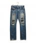 Hysteric Glamour（ヒステリックグラマー）の古着「SP加工WR スタッズ デニムパンツ」｜インディゴ