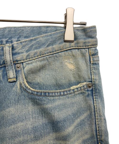 Hysteric Glamour（ヒステリックグラマー）Hysteric Glamour (ヒステリックグラマー) NOBU REMAKE加工 スタッズデニムパンツ ブルー サイズ:32inchの古着・服飾アイテム