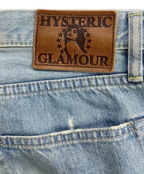 Hysteric Glamour（ヒステリックグラマー）Hysteric Glamour (ヒステリックグラマー) NOBU REMAKE加工 スタッズデニムパンツ ブルー サイズ:32inchの古着・服飾アイテム