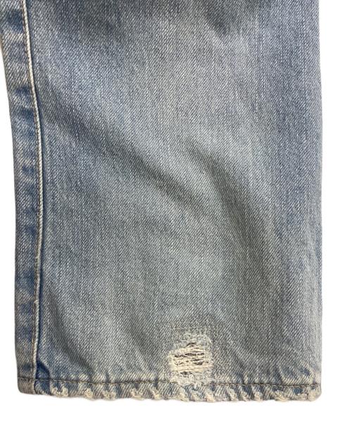 Hysteric Glamour（ヒステリックグラマー）Hysteric Glamour (ヒステリックグラマー) NOBU REMAKE加工 スタッズデニムパンツ ブルー サイズ:32inchの古着・服飾アイテム